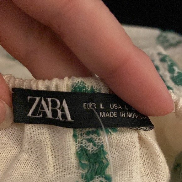 NWOT Zara Floral Flowy Crop Top Size Large - Picture 5 of 6